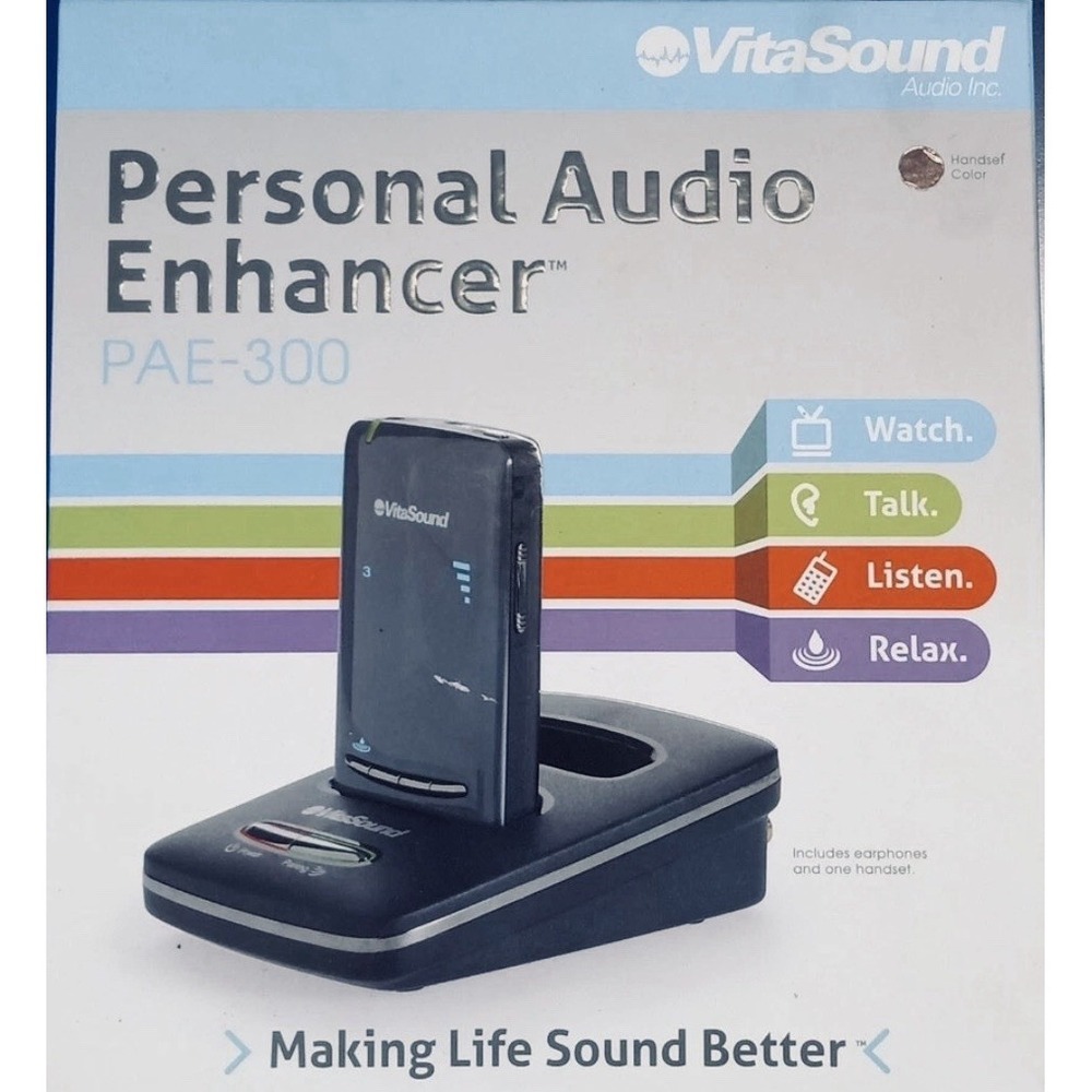 VitaSound Personal Audio Enhancer. PAE-300 Blue. Brand NEW